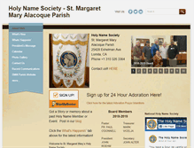 Tablet Screenshot of hns.stmargaretmarylomita.org